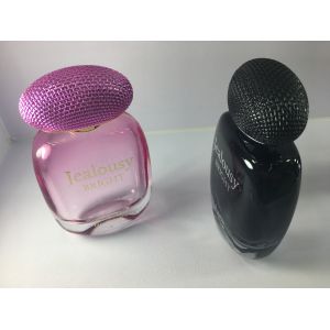Gradient Pink Gradient Black Luxury Perfume Bottles With Atomizer Cap