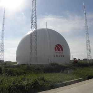 Custom Spherical Biogas Storage Tanks Double Membrane Stand Alone