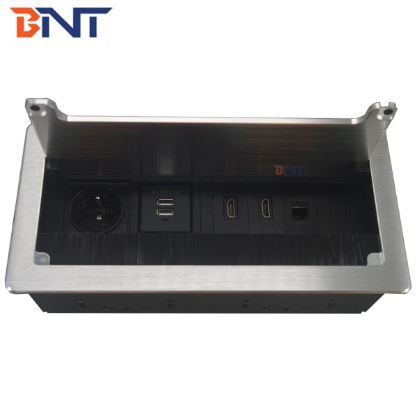 Buy Office Furniture Brush Cover Desktop Socket Hidden In Desk Table For Commercial at wholesale prices