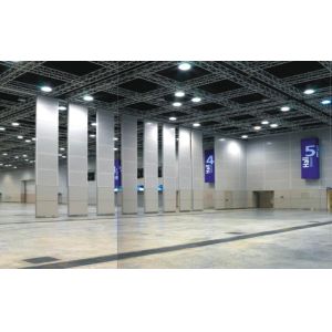 Plywood Finished Folding Partition Walls For Classroom , 65mm Thickness