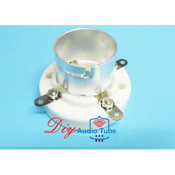 Buy Insulated 300B Tube Socket , Ceramic Noval Tube Socket For 300B 2A3 Voltage Rating 1500V at wholesale prices