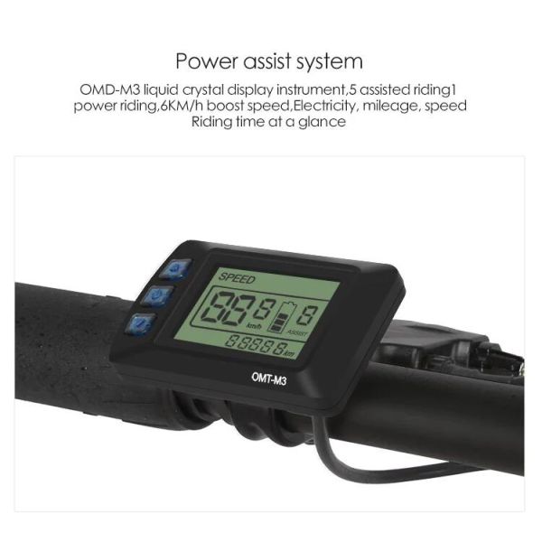 Black 20 Inch Electric Bike For Adults 48v 13ah Lithium Battery Wear Resistant