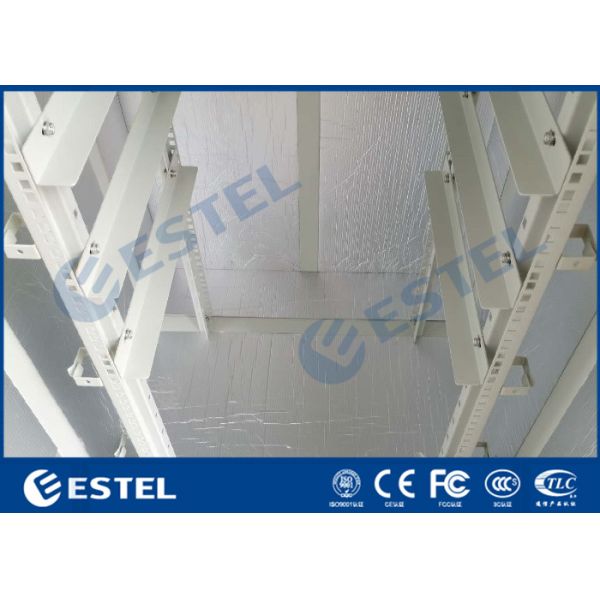 Galvanized Steel 19" Rack IP55 Outdoor Electronics Cabinet