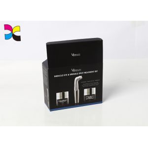 Quality Black Custom Packaging Boxes Matt Lamination For Gift Cosmetic Packing for sale