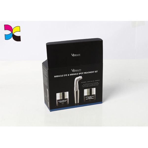 Cardboard Self Lock Custom Product Boxes Black Matte Commodity Merchandise