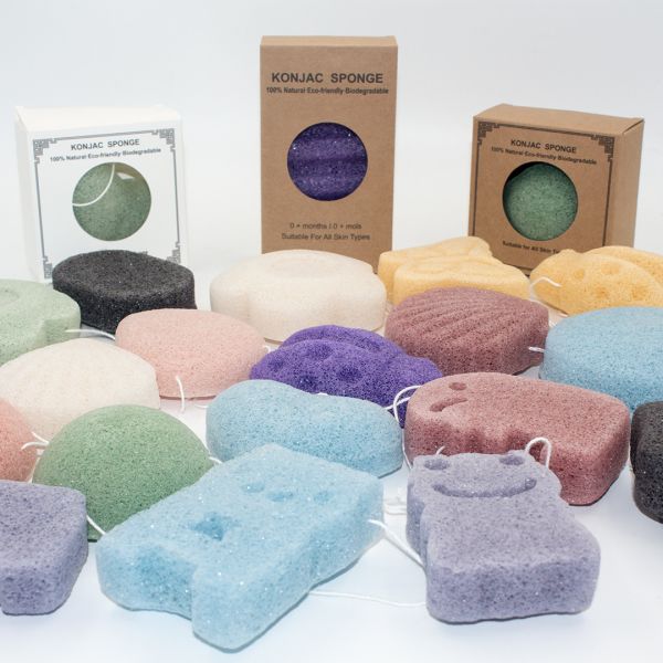 Buy Natural Biodegradable Baby Bath Sponge 5-11g Makeup Remover Sponge Reusable at wholesale prices