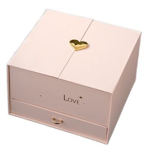 end Custom Round Jewelry Gift Box with Double Doors and Varnishing Printing
