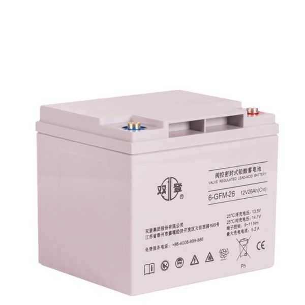 12V26Ah Shuangdeng Sealed 6-GFM-26 Battery for Communication and Solar Energy