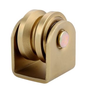 Quality 43mm 58mm 60mm Sliding Gate Wheel Heavy Duty Double Bearings Y Groove External for sale