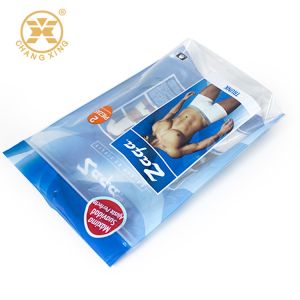 50 Microns Clothing Clear Plastic Zip Lock Pouches Mylar Packaging Stand Up Bags