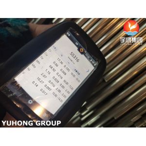 Heat Exchanger Tube ASTM A249 TP316 / TP316L Bright Annealed Stainless Steel