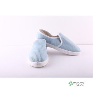 Blue Dual Density PVC Sole Cleanroom Antistatic ESD Shoes