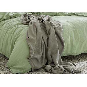 Linen Cotton Dyed Plain Bedding Sets , 4Pcs Comforter Bedding Sets For Home