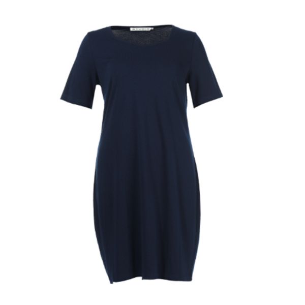 Buy Short Sleeve Custom Womens Dresses Medium Length Slim Skinny Shape In Black at wholesale prices