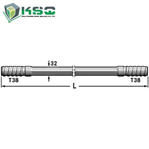 4 Inch / 6 Inch Threaded Drill Rod