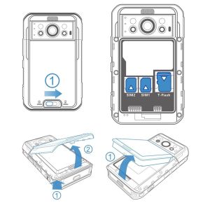 5G Body Worn Camera with Android 10 System and 1.5W Spotlight/Floodlight LED