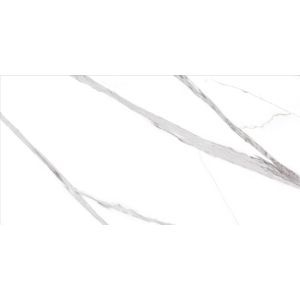 White Full Body Polished Porcelain Floor Size 750x1500 Large Format Marble Look Tile Modern Porcelain Tile