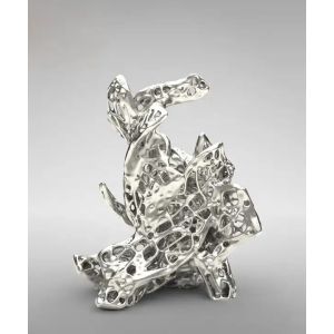 White 3D Printed Components Smooth Surface Finish