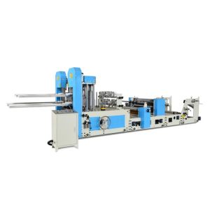 Color Printing 7.3Kw 1/4 Folded Serviette Napkin Machine
