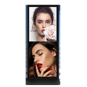 70 75 86 Inch Advertising Digital Signage 4K Full Screen Floor Stand