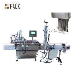 Pneumatic 4 Head Automatic Cosmetic Filling Machine 400KG Heavy Duty