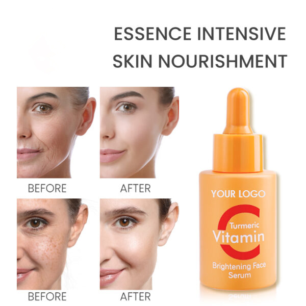Turmeric Vitamin c Brightening Face Serum Moisturizing and Nourishing the Skin Even Skin Tone Facial Essence Skincare Product