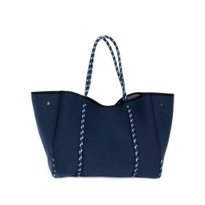 Cotton Polyester Blend Raffia Tote Bag Custom Print High Quality