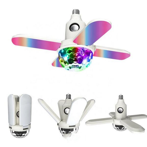 Four Leaf Fan Blade 20w Bluetooth Music Lamp , Indoor Led Light Bulbs Cri80
