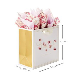 Industrial Custom Flower Bouquet Carrier Paper Bag with CMYK 4 Color Offset