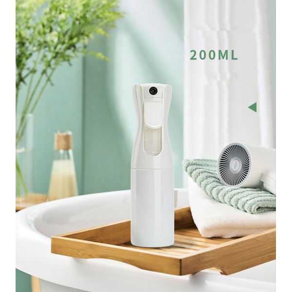 Black Continuous Water Mister Spray Bottle 360deg 200ml LFGB