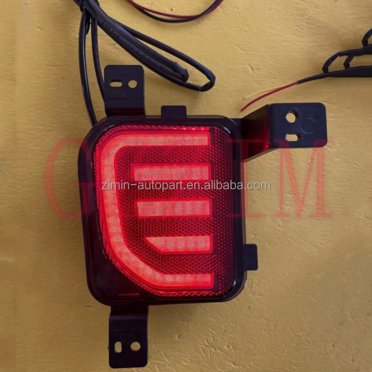 Red Rear Bumper Light For Ford Everest 2022 Three Colors Rear Bar Lamp ABS Plastic