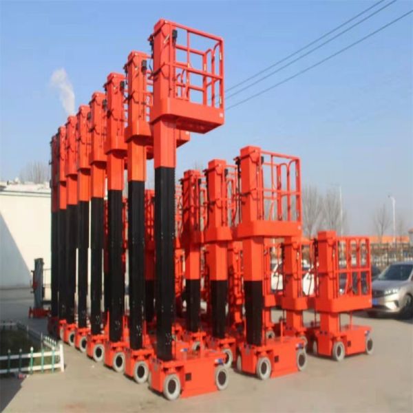 Electric Mobile Telescopic Folding Aerial Work Platform 100 Kg 200kg 300 Kg