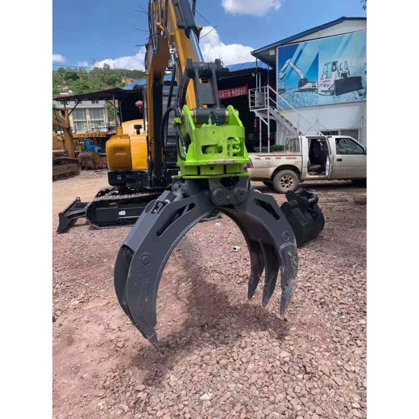 Wood Rotating Hydraulic Log Grapple For 4 Ton 6 Ton Excavator
