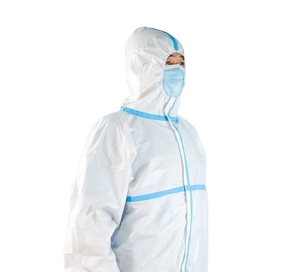 Medical Disposable Non Woven Coverall Waterproof Microporous Fabric Coverall
