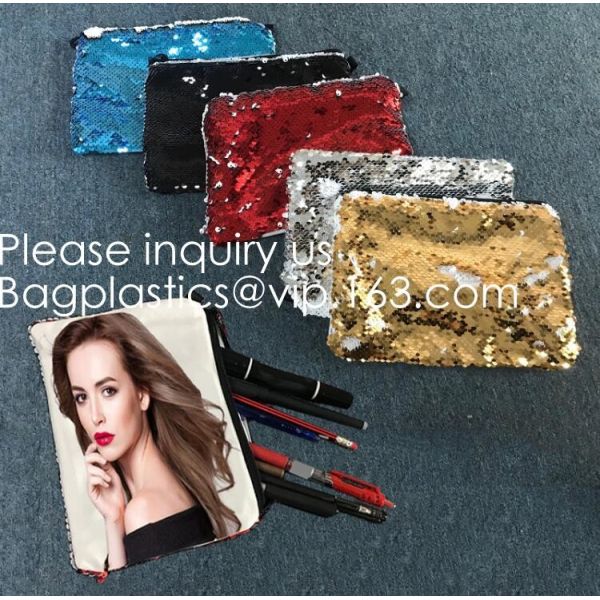 Heat Transfer Blank Strapping Sequin Small Hand bag For Sublimation Printing