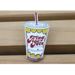 Business Promotional 4mm Die Stamped King Face Lapel Pin