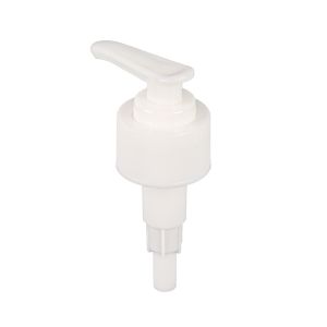 Flat Headed Plastic PP Ribbed Screw Lotion Pump Shower Cream Press Dispenser 28