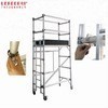 Silver Aluminium Scaffold Tower Customized Mobile Foldable Scaffolding Tower