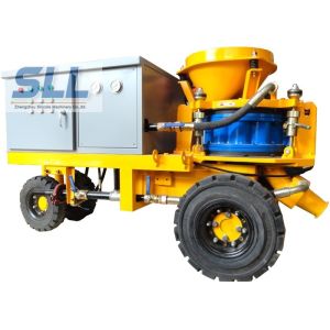 Less Dust Wet Durable Concrete Spraying Machine High Concrete Strength