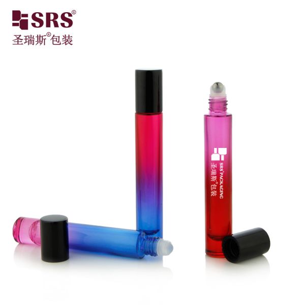 10ml Round Shape Empty Glass CLear Thick Bottom No Leakage Essential Oil Roller Bottles