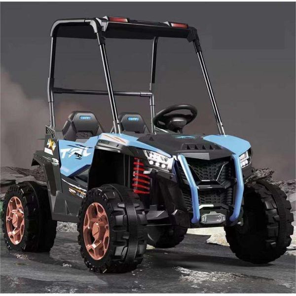 4x4 Electric Buggy Car for Kids Four-wheel Drive Leather Seat and Baking Paint Option
