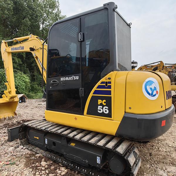 5T Tracked Small Used Komatsu Excavators PC56-7 Hydraulic Crawler