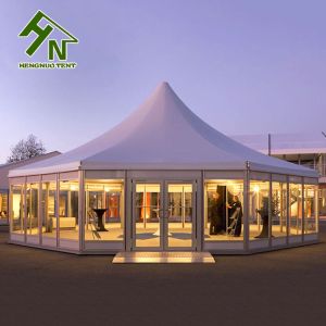10m Diameter Luxury Multi Sided Tent VIP Lounge Aluminum Structure