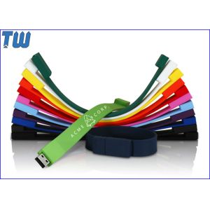 Silicon Wristband Usb Pen Drive 2GB Free Logo Printing Popular Design