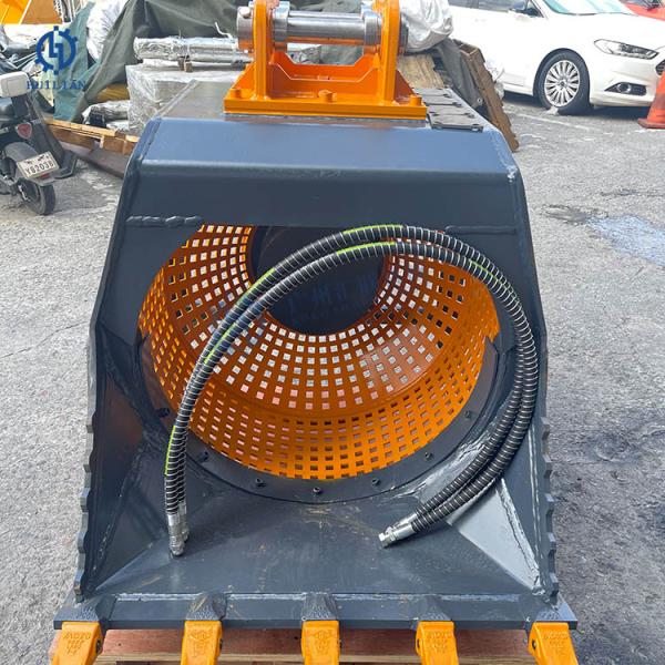EC240 EC210 SH200 SK220 CX210C ZE215E-10 Rotatory Screening Thickened Steel Bucket for 18-24 Tons Excavator Attachments