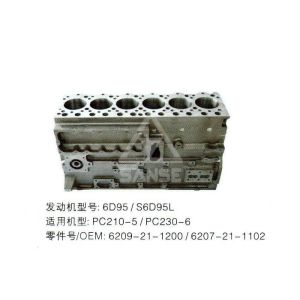 China 6D95 / S6D95L Engine Block With Engine Cylinder Head For Excavator on sale