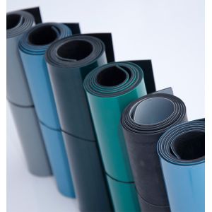 Glossy Rubber ESD Table Mat 10m x1m