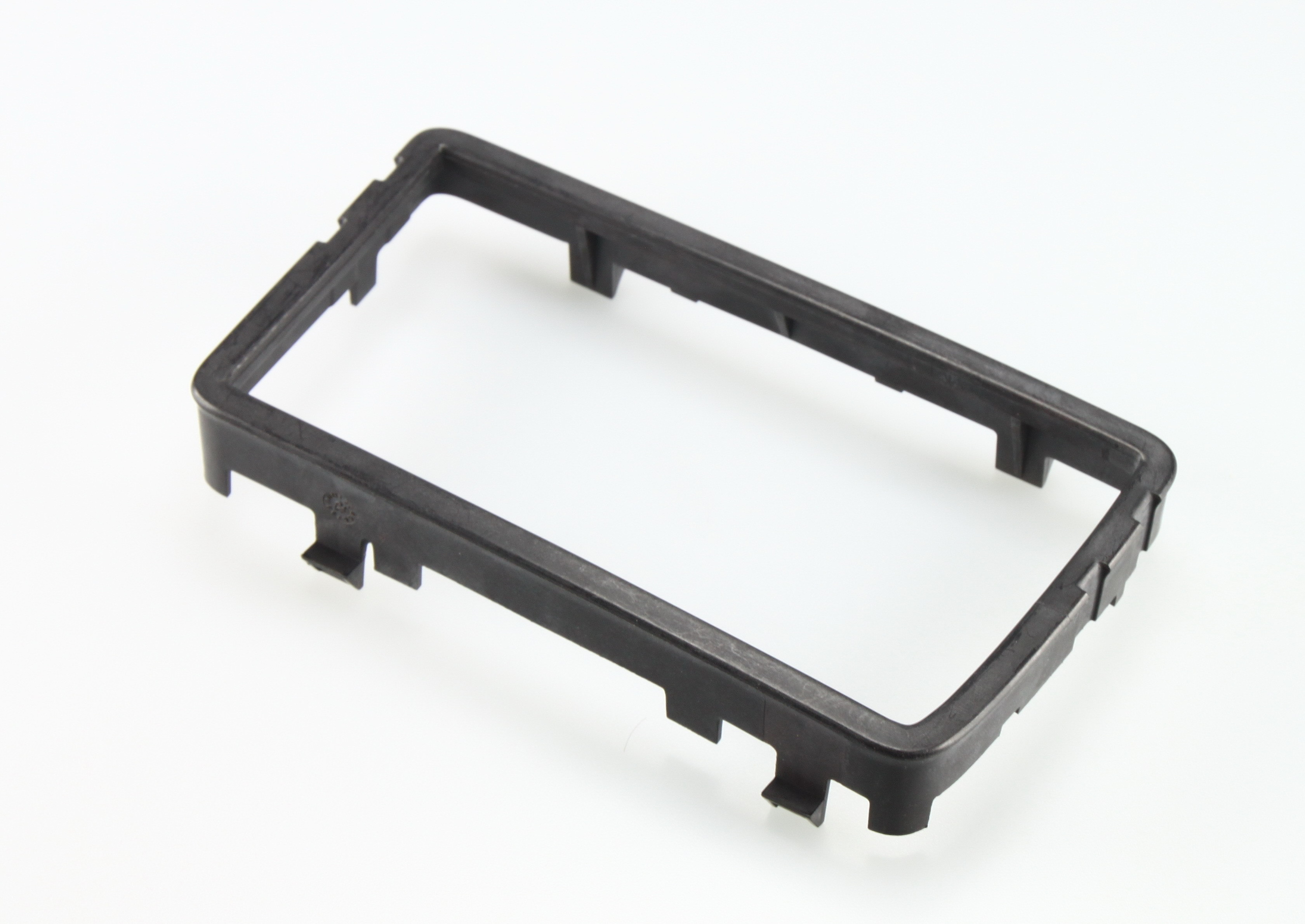 CD display of automotive injection mold with rear view dispaly