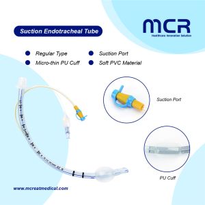 Disposable Regular Suction Port Endotracheal Tube With PU Cuff