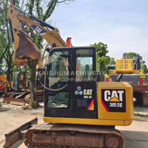 Good Condition Japan Original Cat 305.5E Mini Crawler Excavator with and 5000 KG